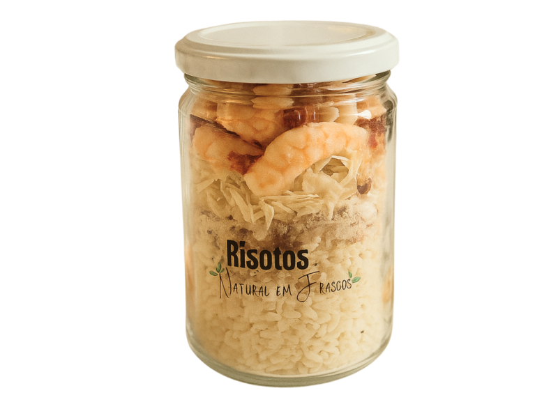 Risoto de camarão