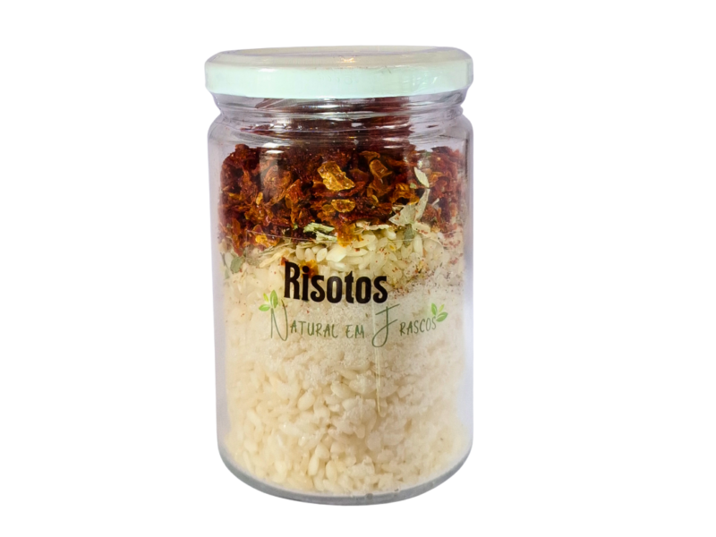 Risoto Tomate seco com alho poró